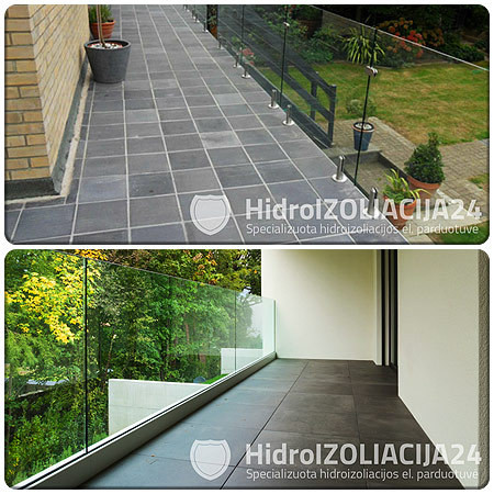 Balkonų, terasų ir stogų hidroizoliacija