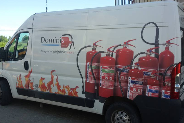 DOMINIS, UAB - gesintuvai, gesintuvų patikra, priešgaisrinės saugos įranga, gaisrinė įranga, darbuotojų saugos ir tęstinis profesinis mokymas