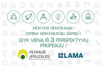 Vilniaus Jeruzalės darbo rinkos mokymo centras kviečia į papildomą priėmimą mokytis!