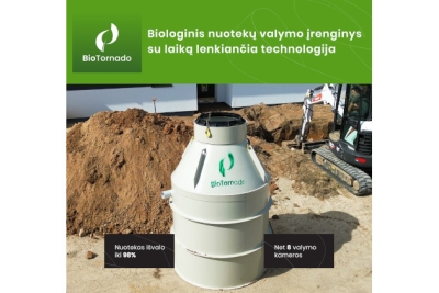  BioTornado – Lietuvoje sukurtas ir gaminamas nuotekų valymo įrenginys