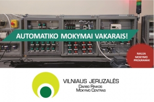 Elektriko–automatiko mokymai vakarais Vilniaus Jeruzalės darbo rinkos mokymo centre