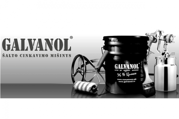 Šalto cinkavimo mišinys GALVANOL: Metalinių konstrukcijų antikorozinė apsauga