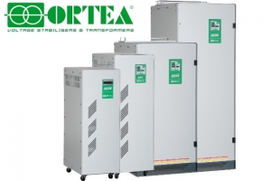 Elektromechaniniai įtampos stabilizatoriai ORTEA SPA - patikimas darbas, maksimalus greitis ir reguliavimo tikslumas