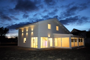 Karkasinio – skydinio namo projektas įgyvendintas Švedijoje
